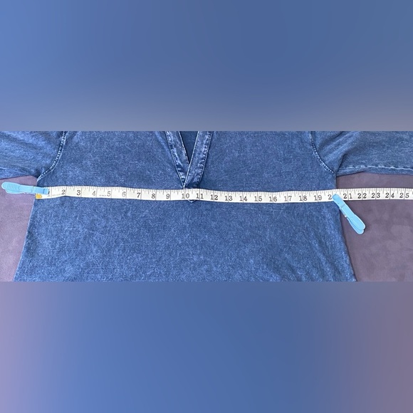 Frank & Eileen PATRICK Popover Henley Heritage Jersey Size: XS Mineral Blue - Picture 13 of 16